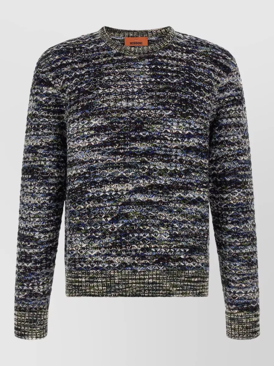Missoni wool ribbed crew neck jumper