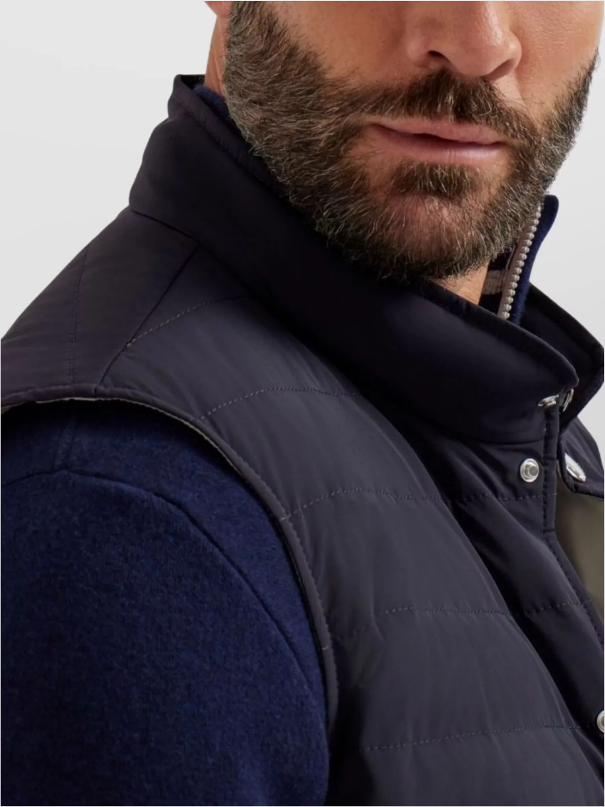Brunello Cucinelli Quilted High Neck Sleeveless Jacket