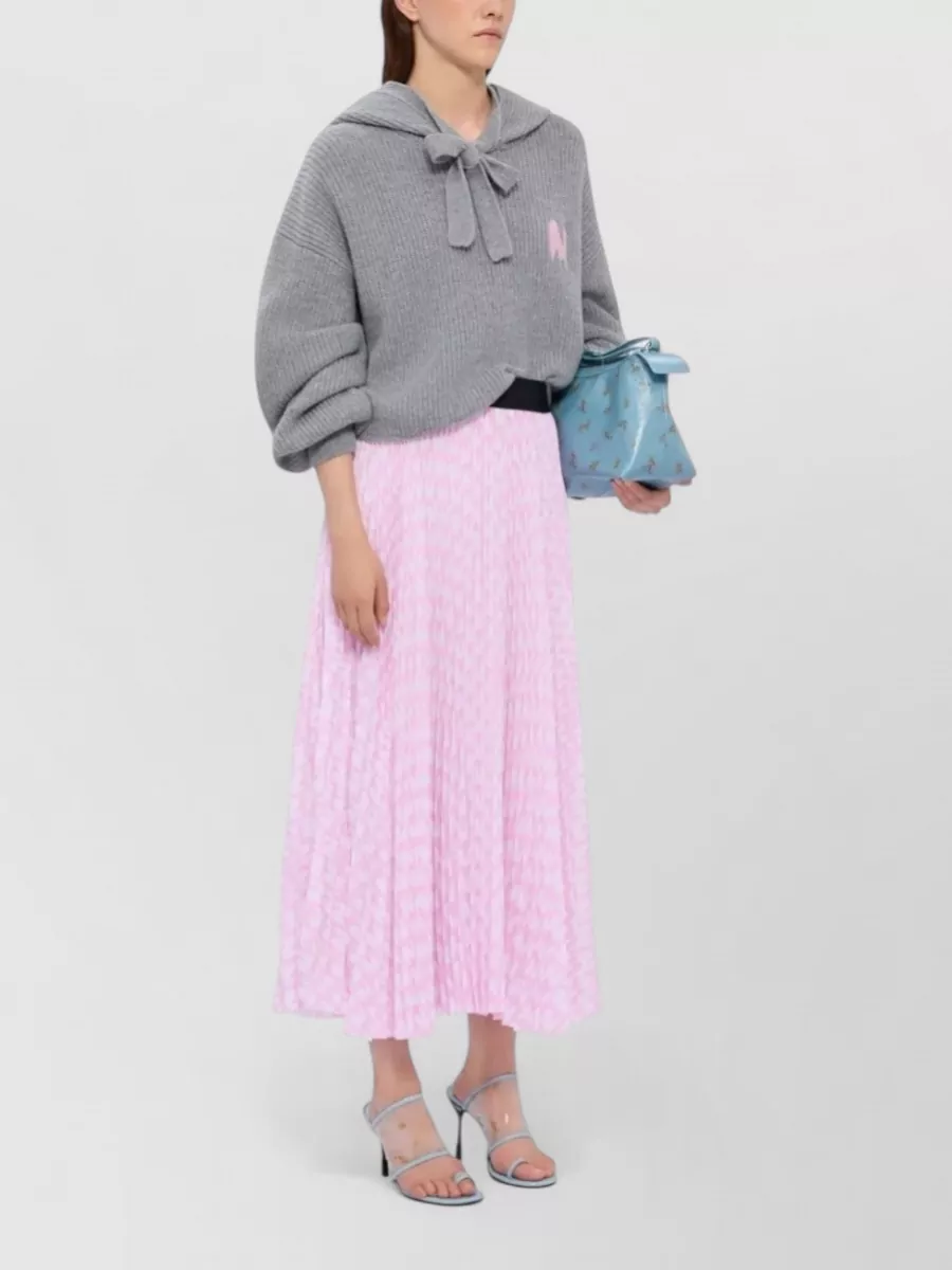 Msgm Pleated Midi Skirt