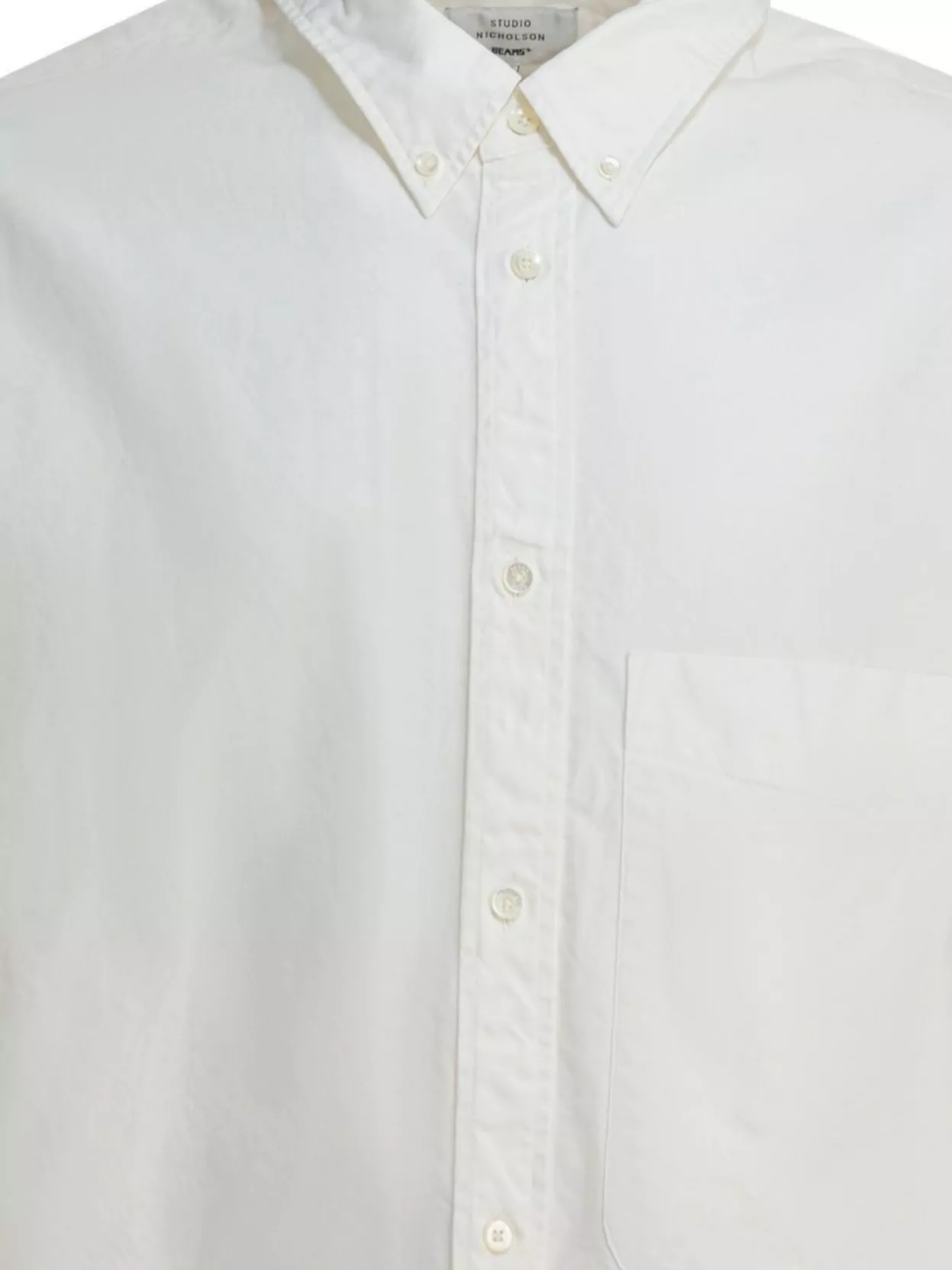 Beams Plus Long Sleeve Shirt Featuring Button-Down Collar