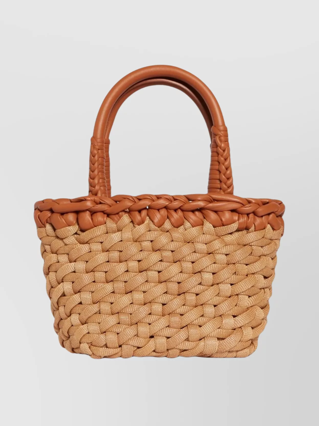 Alanui Woven Tote Bag Braided Handles In Brown