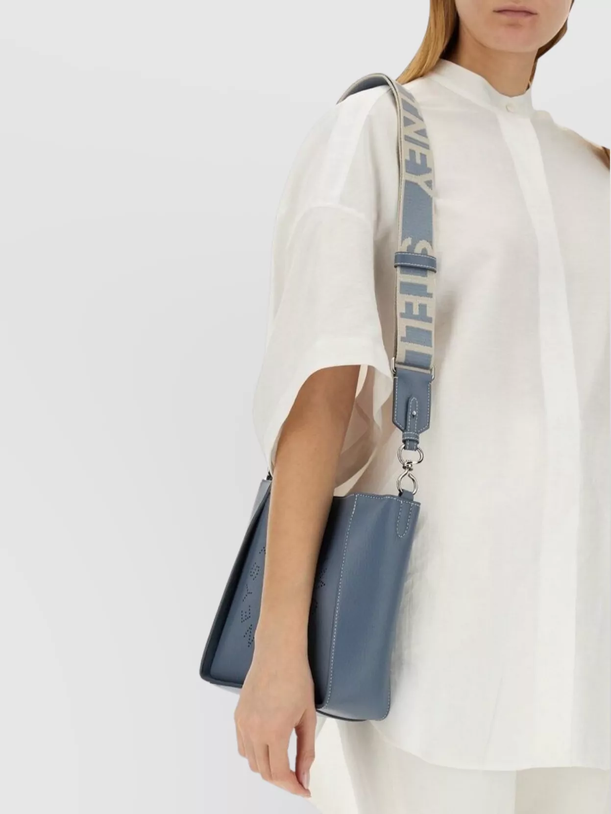 Stella Mccartney Relaxed Fit Short Sleeve Shirt With Slits