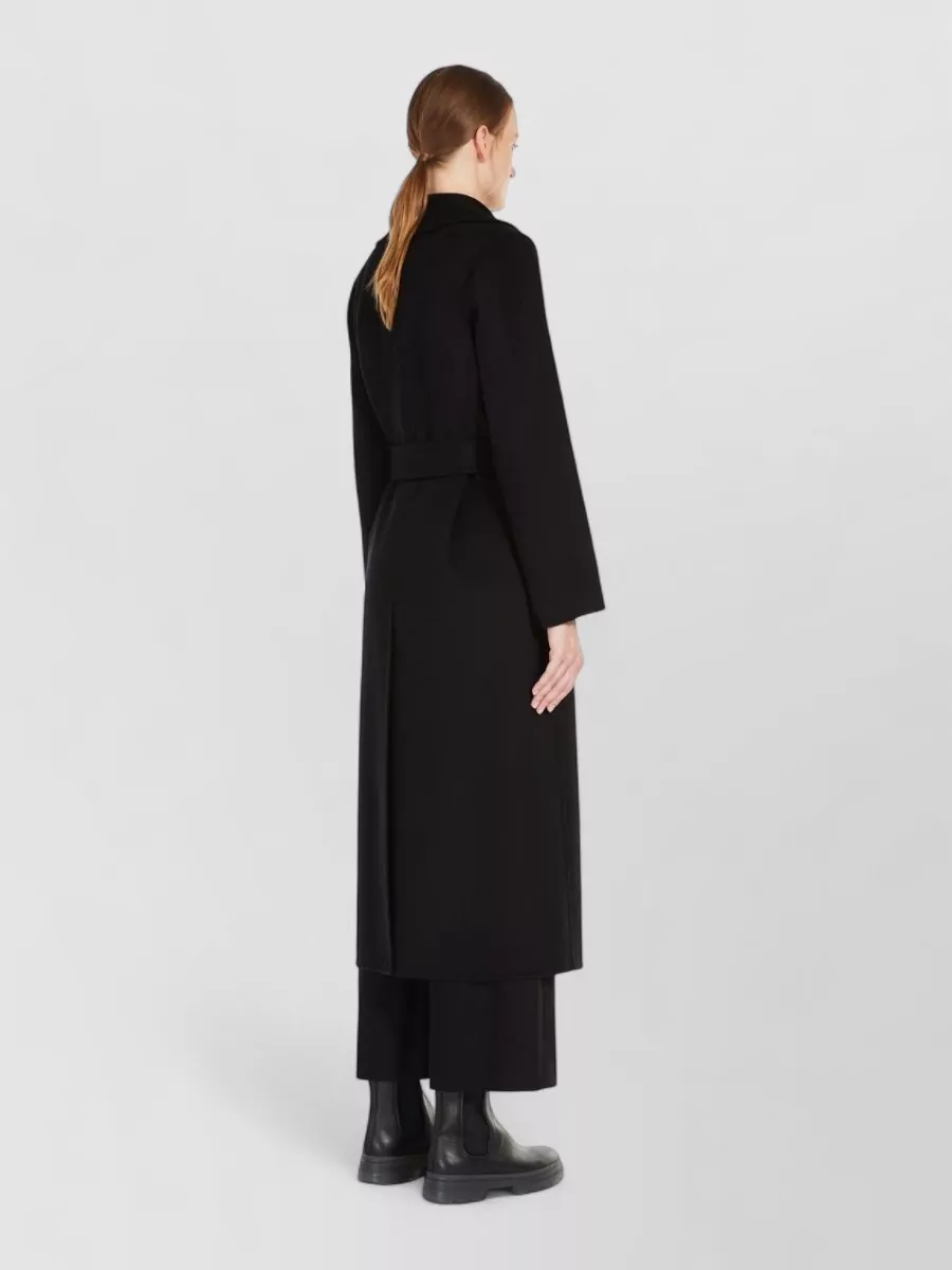 S Max Mara Wool Belted Fitted Coat