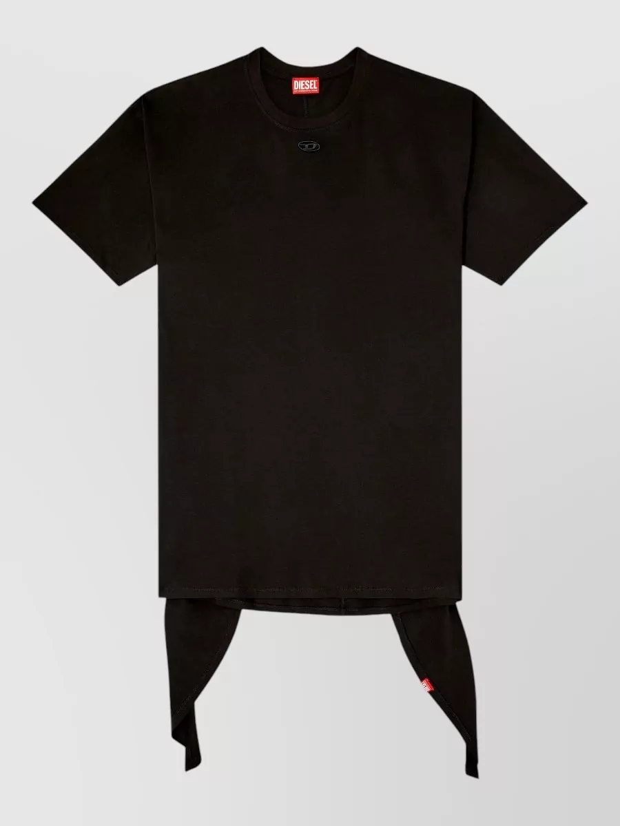 Diesel Cotton tie-front mini dress
