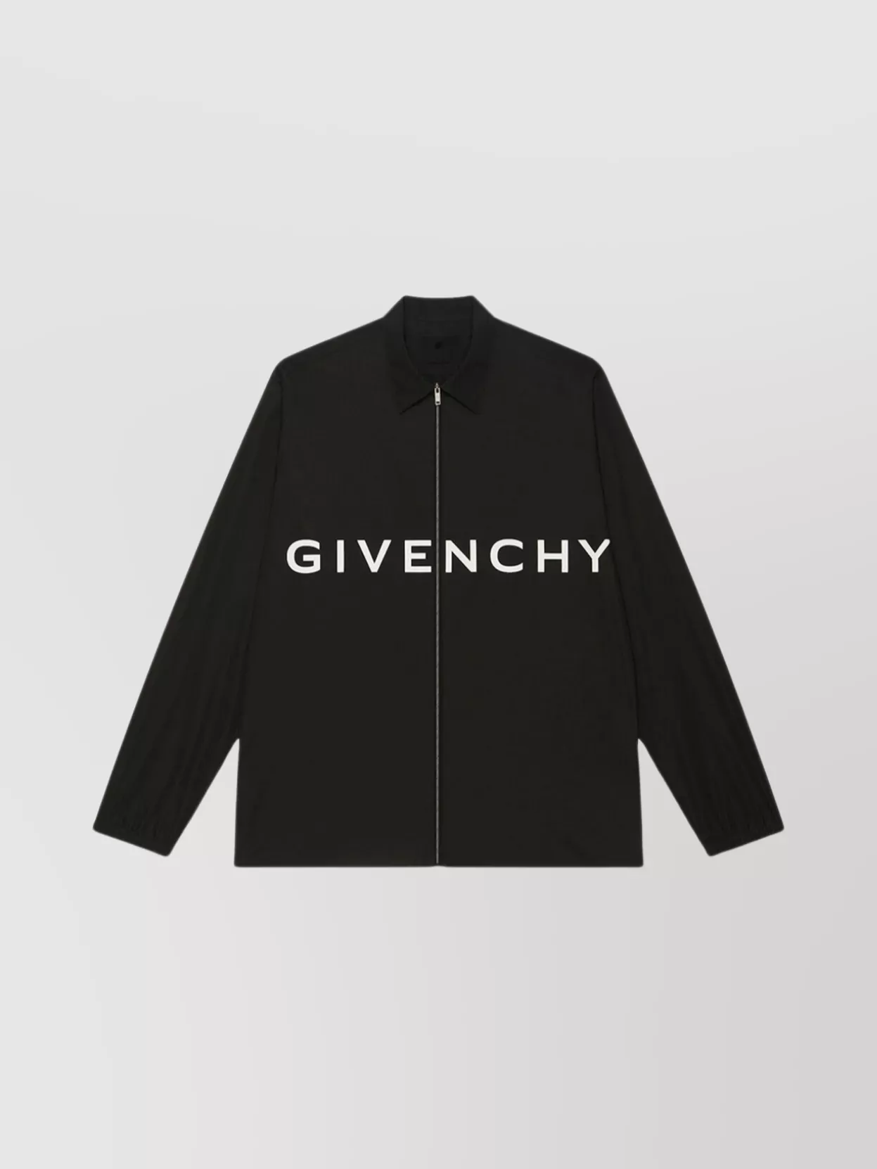 GIVENCHY CONTRASTED PRINT ARCHETYPE ZIP SHIRT