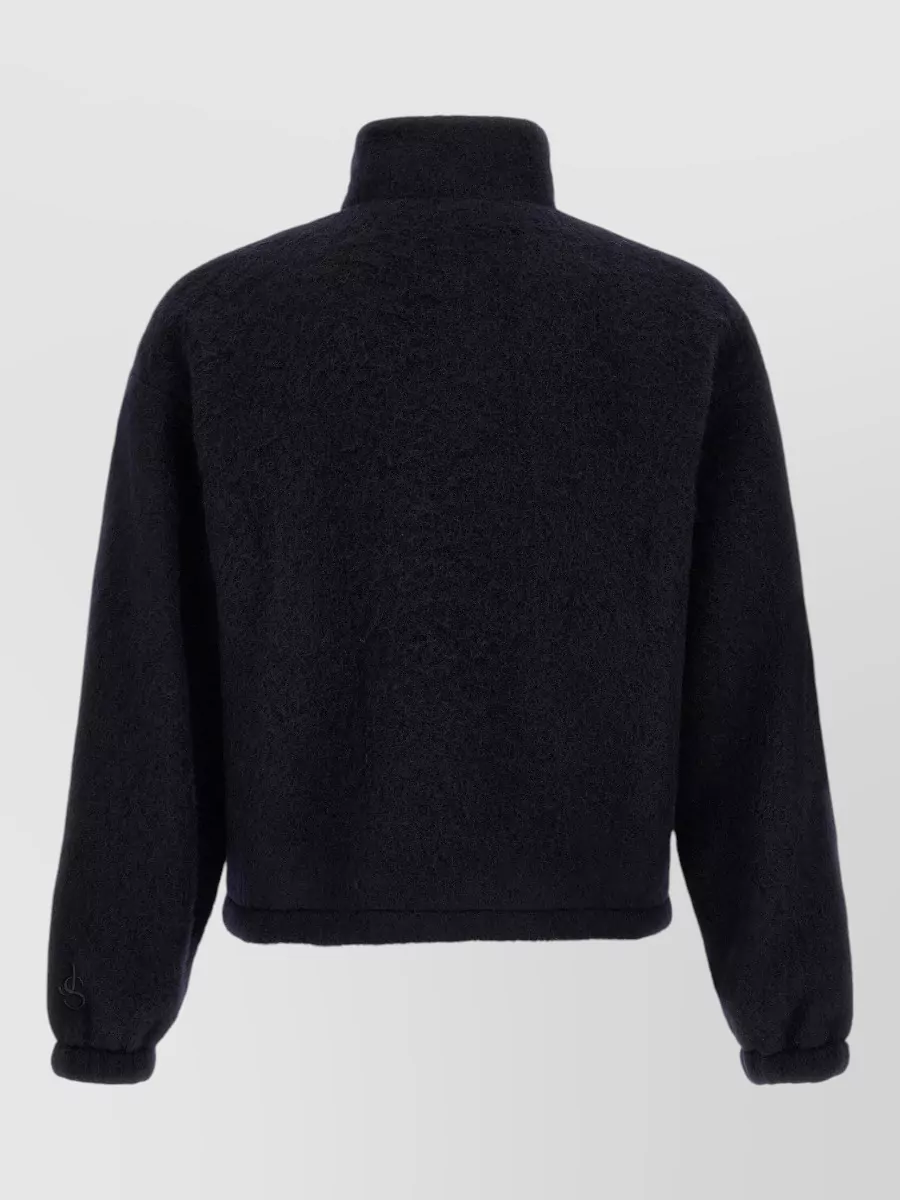 Jil Sander Wool Blend Zip Sweatshirt Jacket
