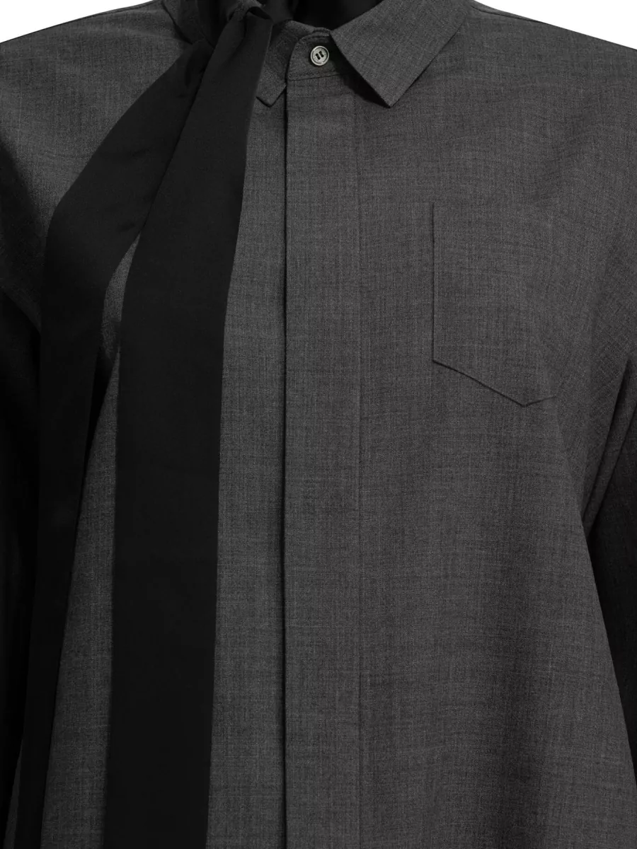 Sacai Knee-Length Shirt Dress