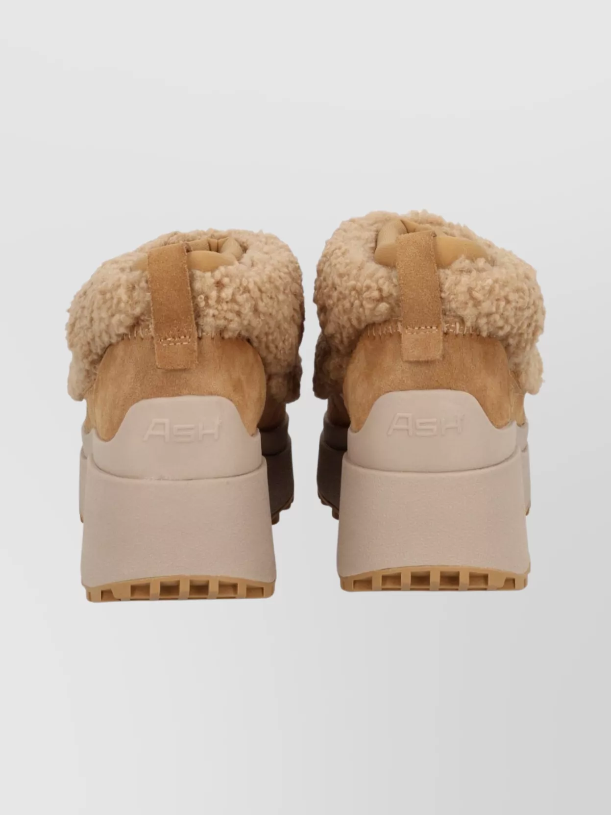 Ash Ankle Boots With Platform And Pull Tab In Brown