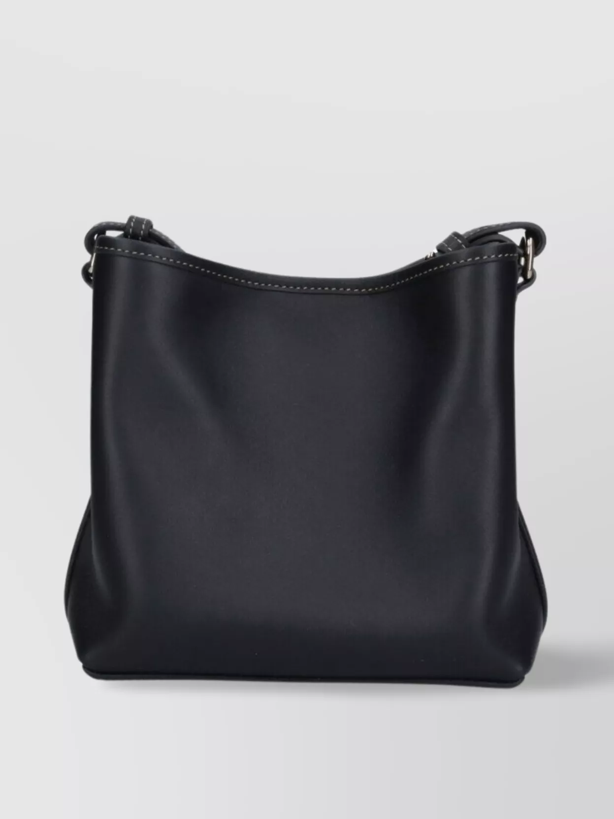 Gucci Borsa A Secchiello Gg Emblem In Pelle Nera Donna