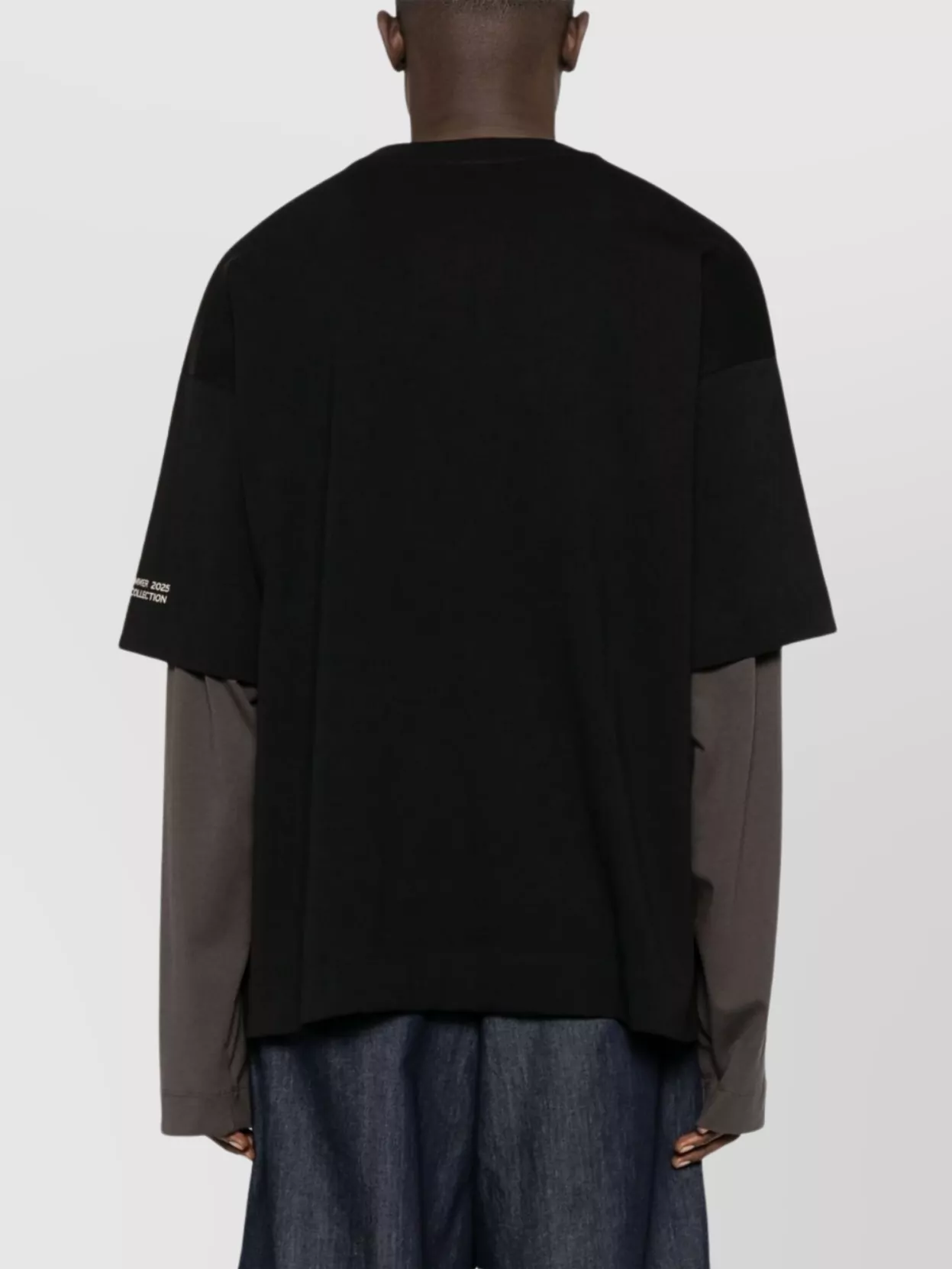 Dries Van Noten Mens Black Hemmings Crewneck Cotton-jersey T-shirt In Black