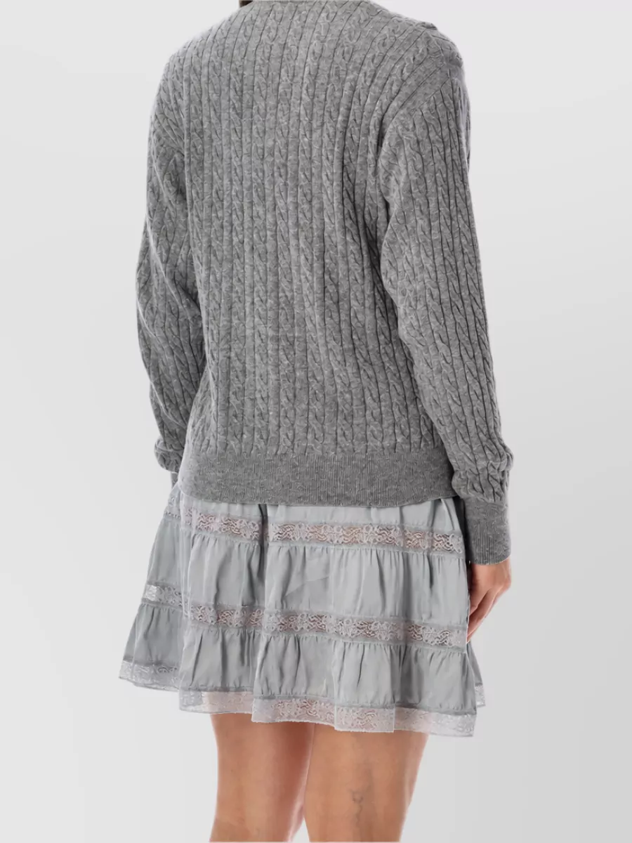 Gimaguas Cashmere Blend Ribbed Cardigan