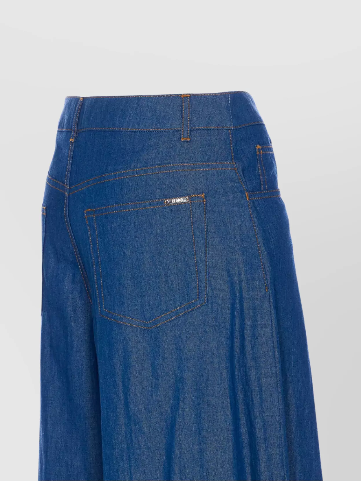 Liu Jo Flared Wide Leg Denim Pants