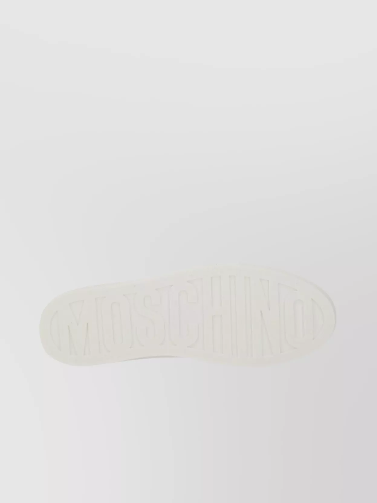 Moschino Leather Sneaker With Contrast Heel Tab