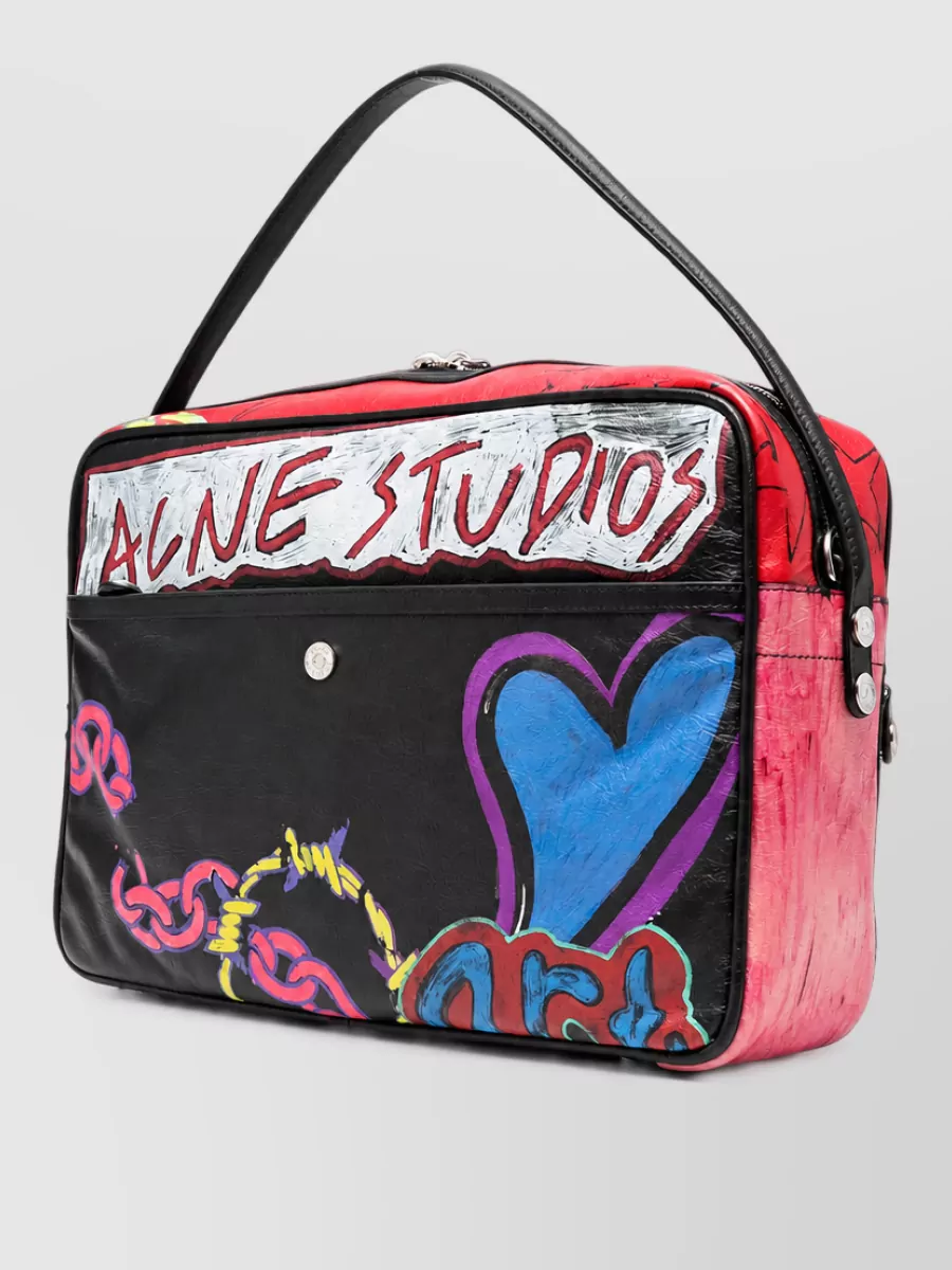 Acne Studios calf leather camera shoulder bag