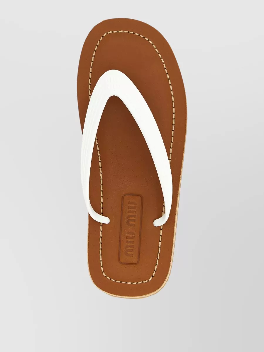 Miu Miu Padded Thong Sandals