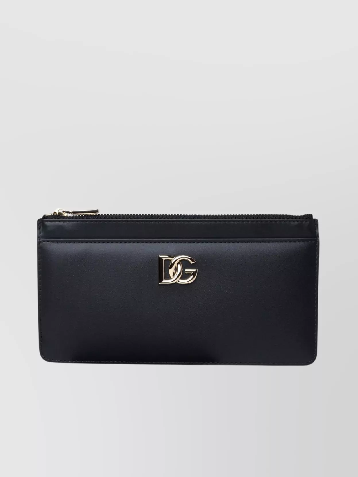 Shop Dolce & Gabbana Leather Wallet With Card Slots And Metal Logo Detail