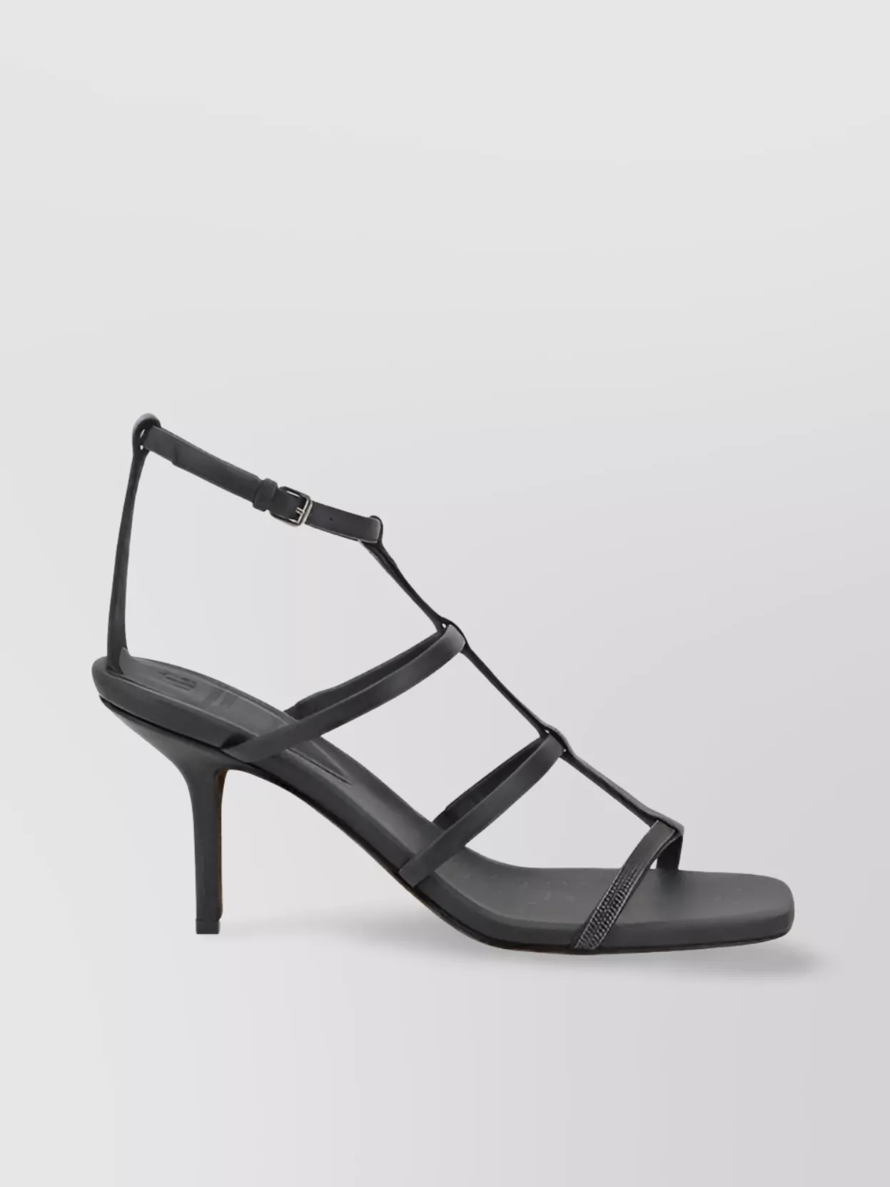 Brunello Cucinelli Sparkling Jewel Leather Stiletto Sandals