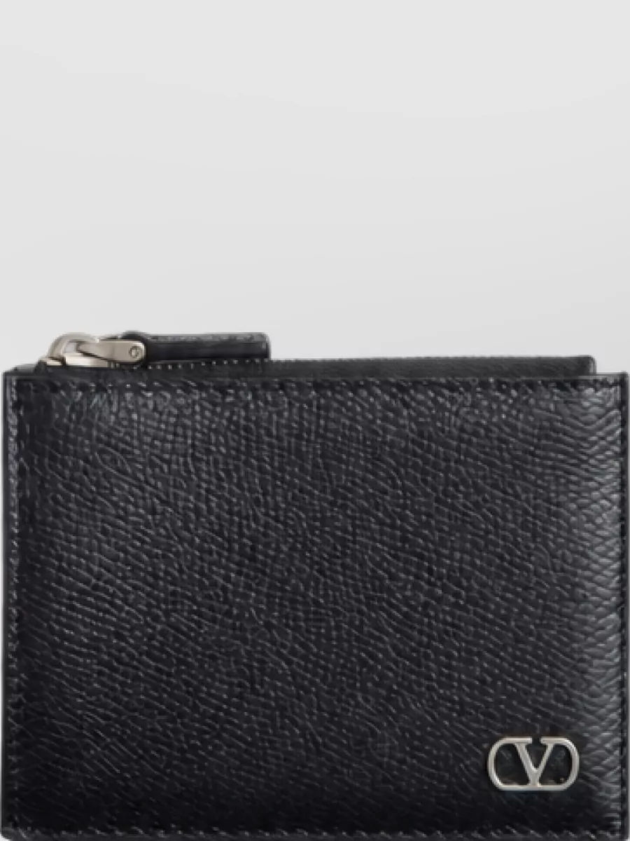 Valentino leather coin wallet
