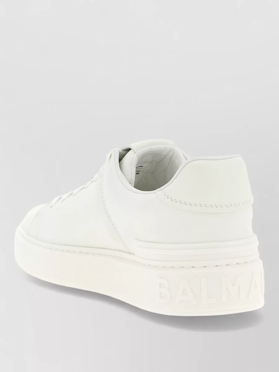 Balmain Leather Low-Top Sneakers
