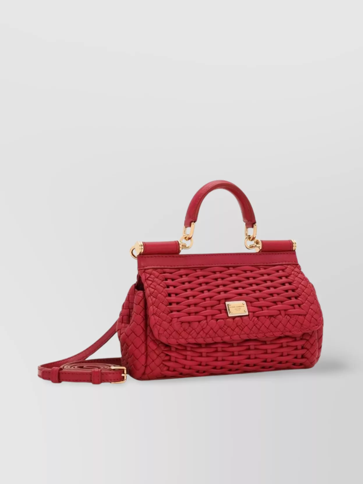 Dolce&Gabbana Small Sicily Leather Shoulder Bag