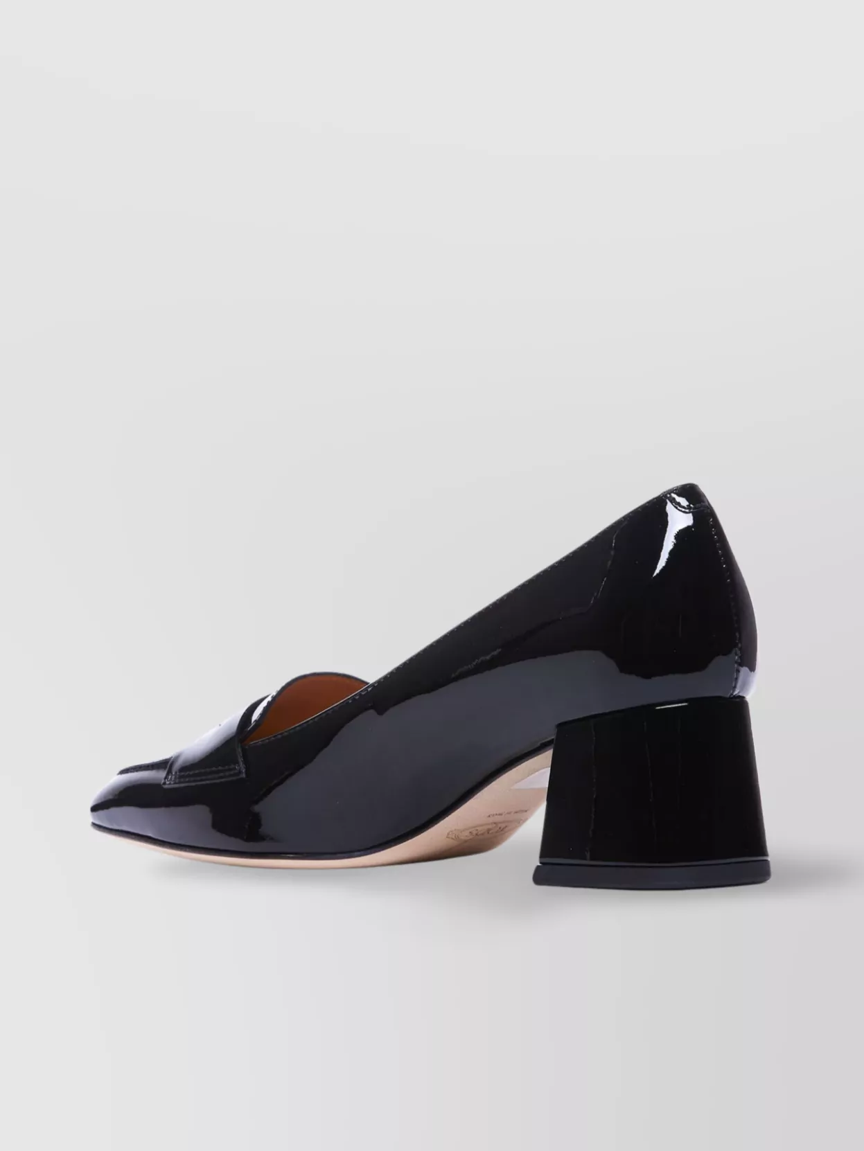 Tod's Square Toe Block Heel Loafers