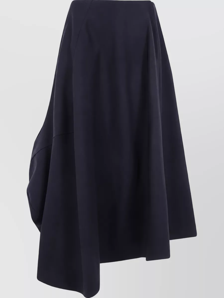 Comme des Garçons wool asymmetric midi a-line skirt