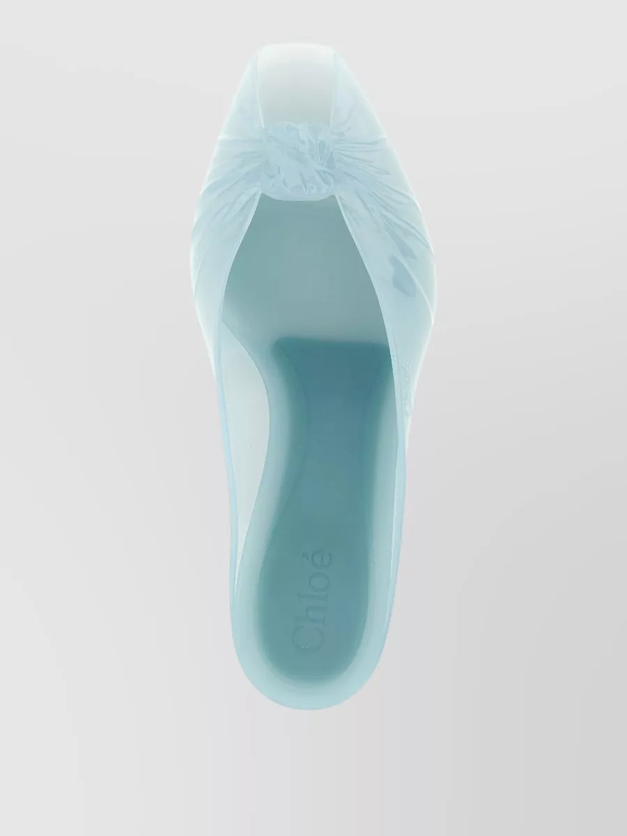 Chloé Jelly Peep-Toe Mules