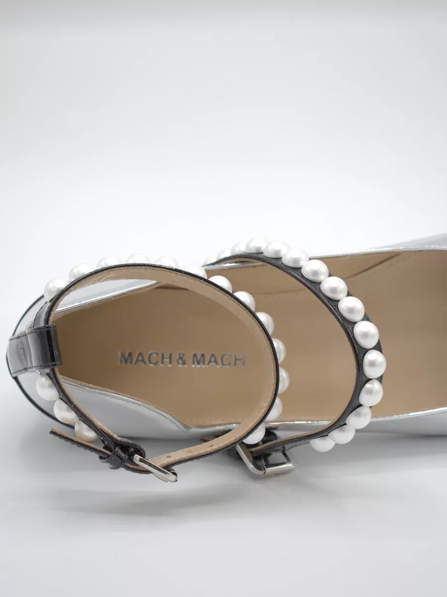 Mach & Mach Leather Ballerina Shoes