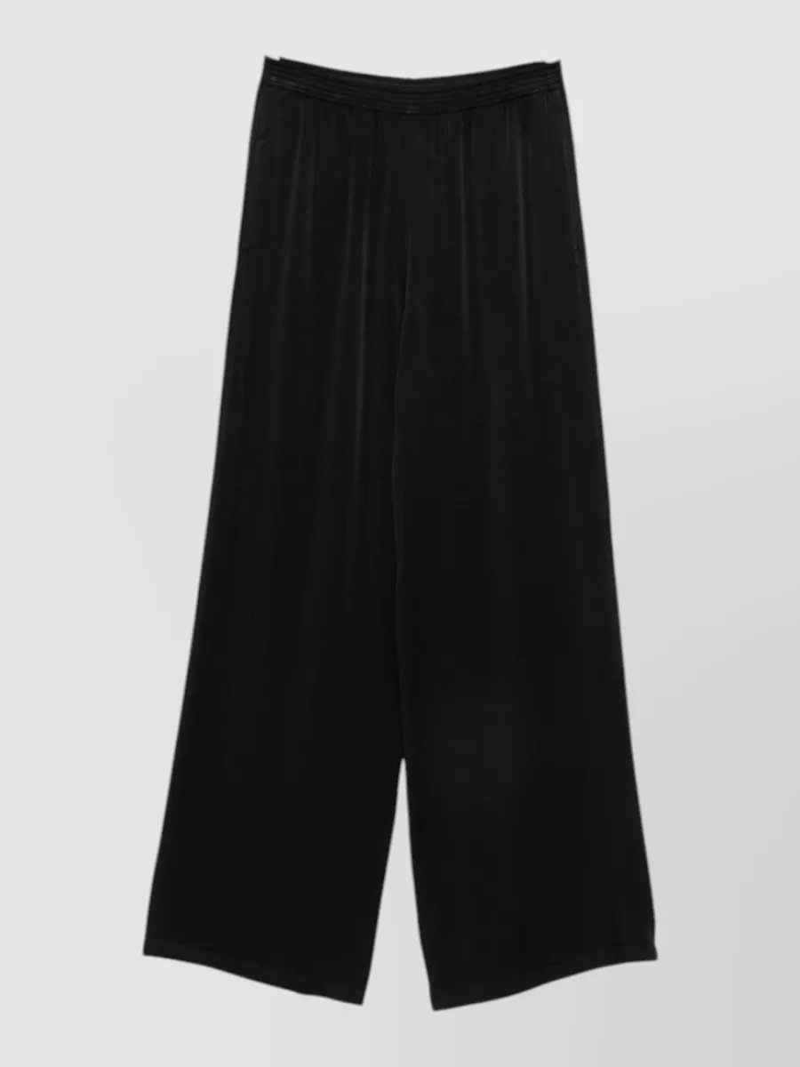 Fabiana Filippi Satin Wide-Leg Trousers