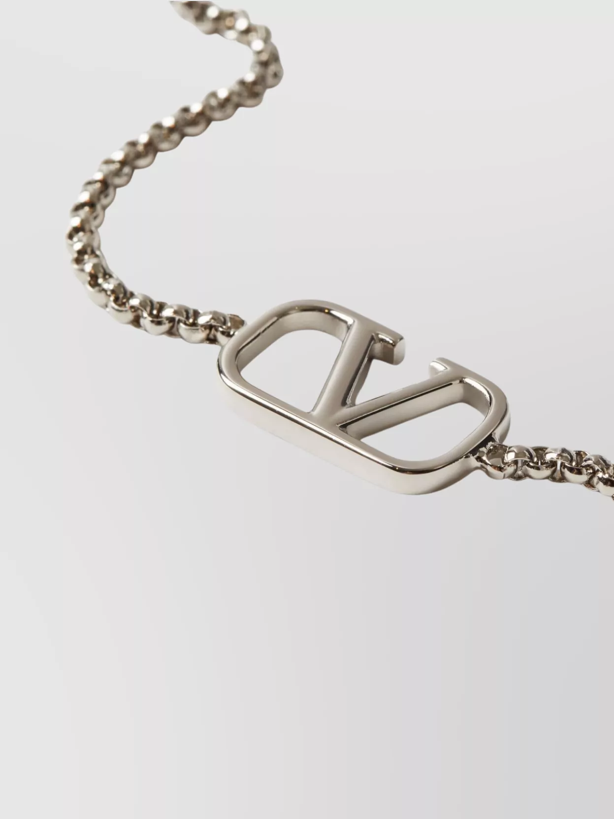 Valentino Garavani Metal Chain Link Bracelet With Vlogo Signature