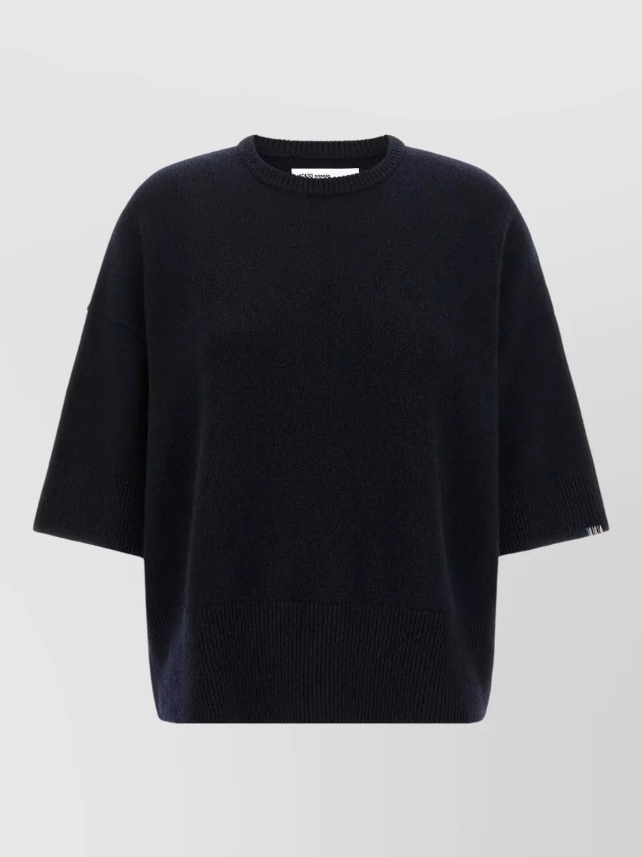 Extreme Cashmere cashmere ribbed-hem 3/4-sleeve sweater