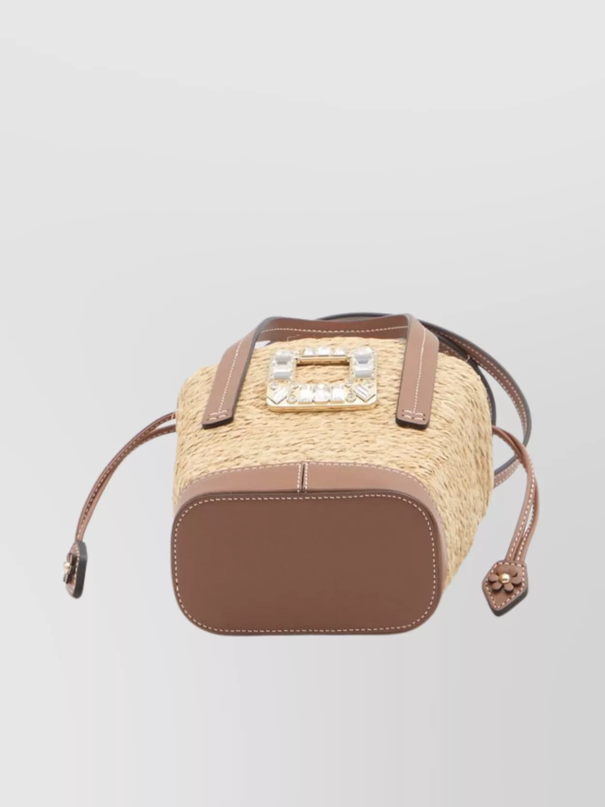 Roger Vivier Crystal Buckle Mini Bucket Bag