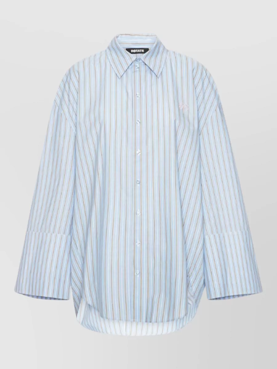 Rotate striped cotton shirt