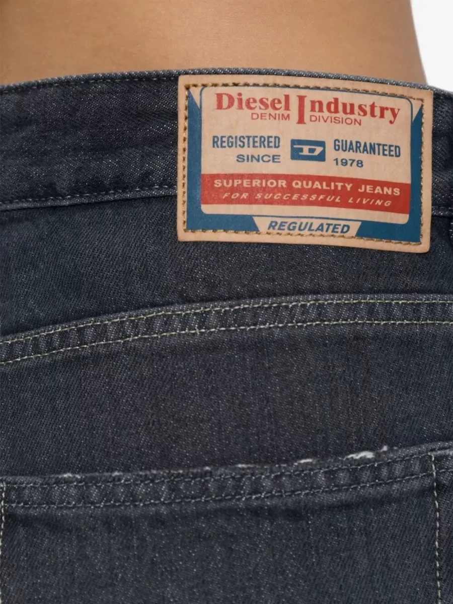 Diesel Denim High-Rise Wide-Leg Jeans