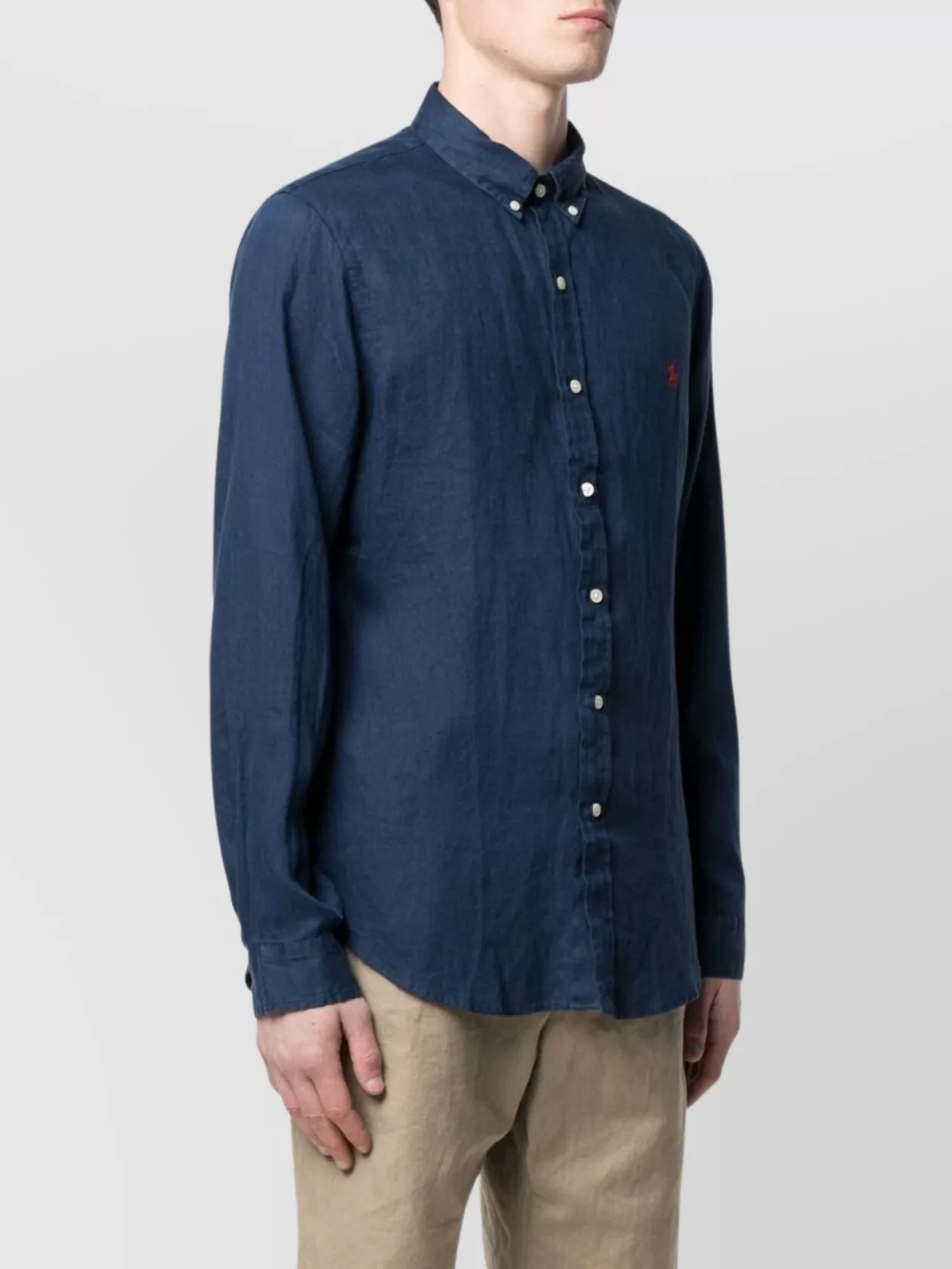 Ralph Lauren Shirt Linen Button-Down Collar Long Sleeves