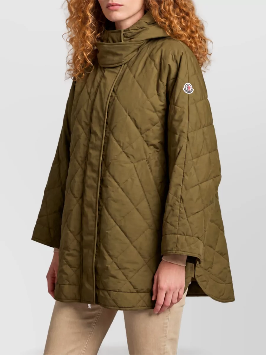 Moncler Diamond-Quilted Puffer Cape