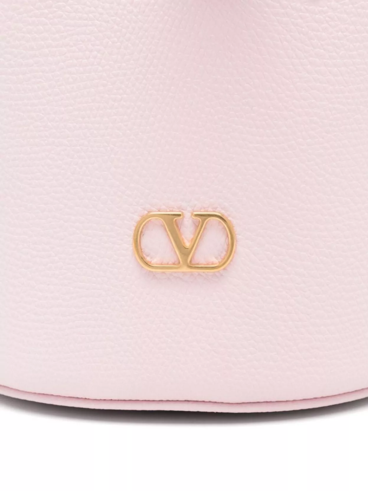 Valentino Garavani Vlogo Signature Leather Bucket Bag Mini