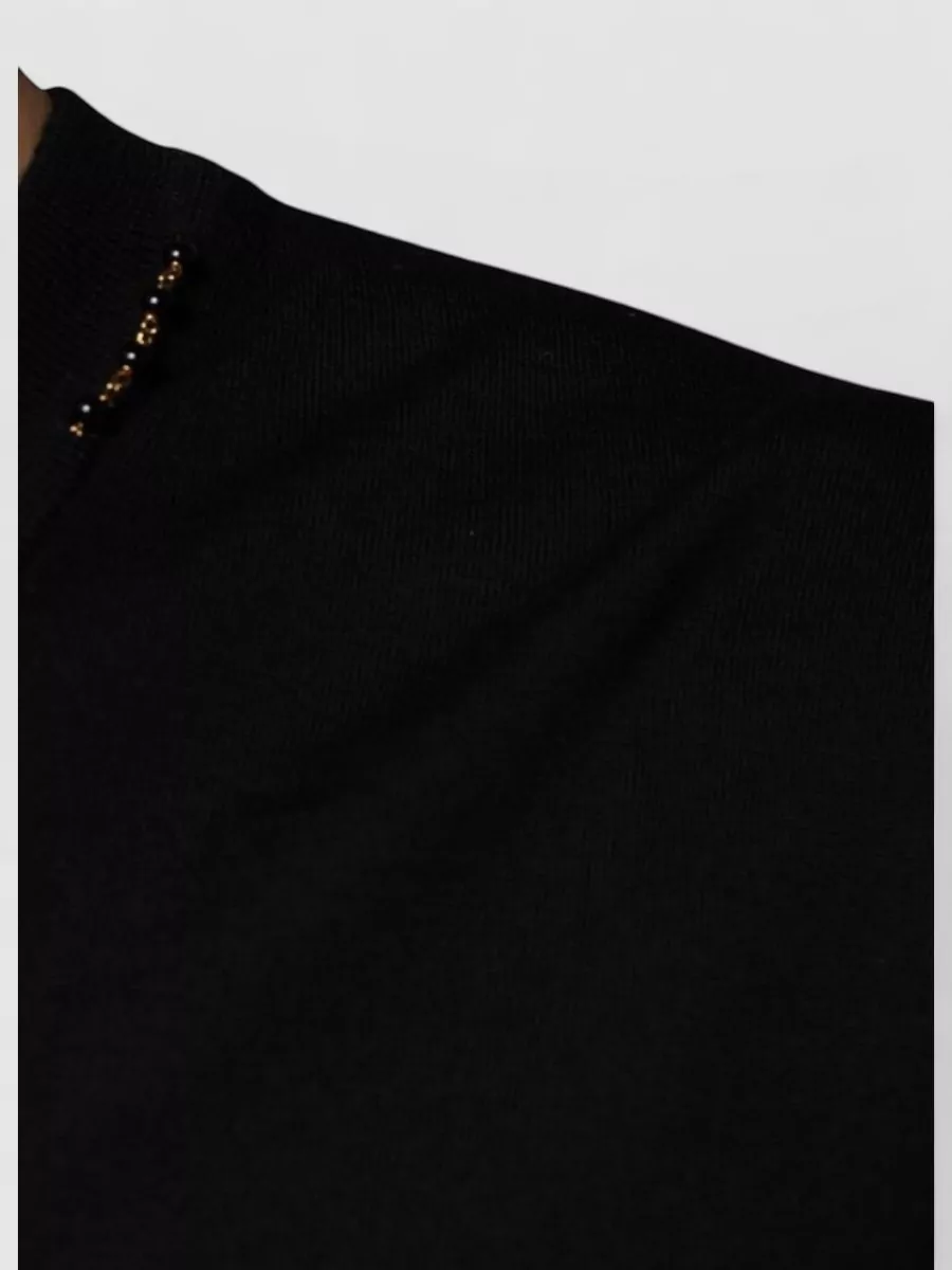 Dolce&Gabbana Wool Embellished V-Neck Sweater