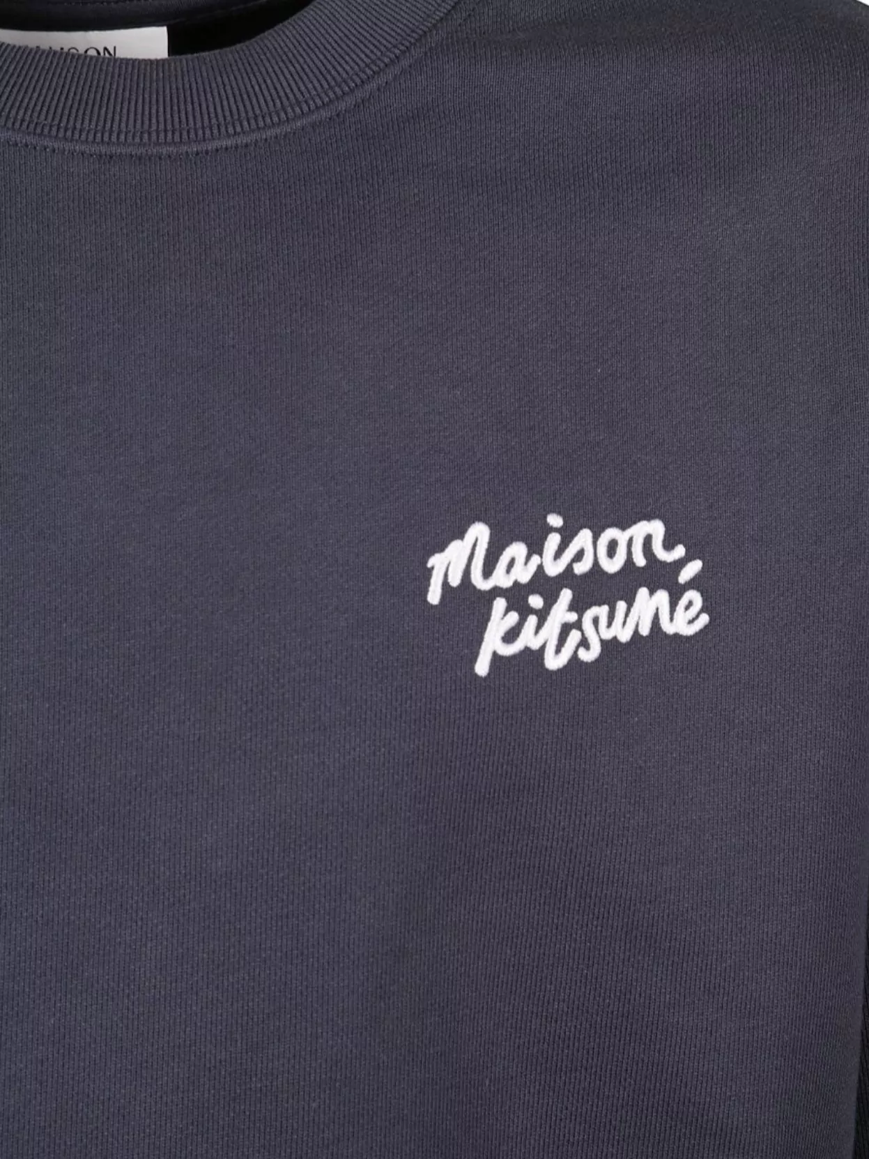 Maison Kitsuné Comfort Sweatshirt Featuring Handwritten Design