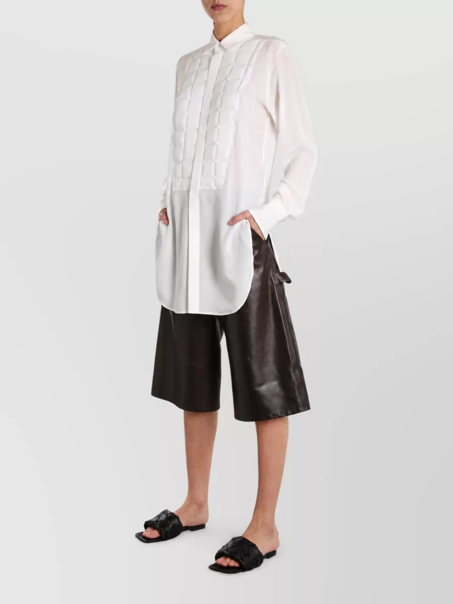 Bottega Veneta silk quilted bodysuit