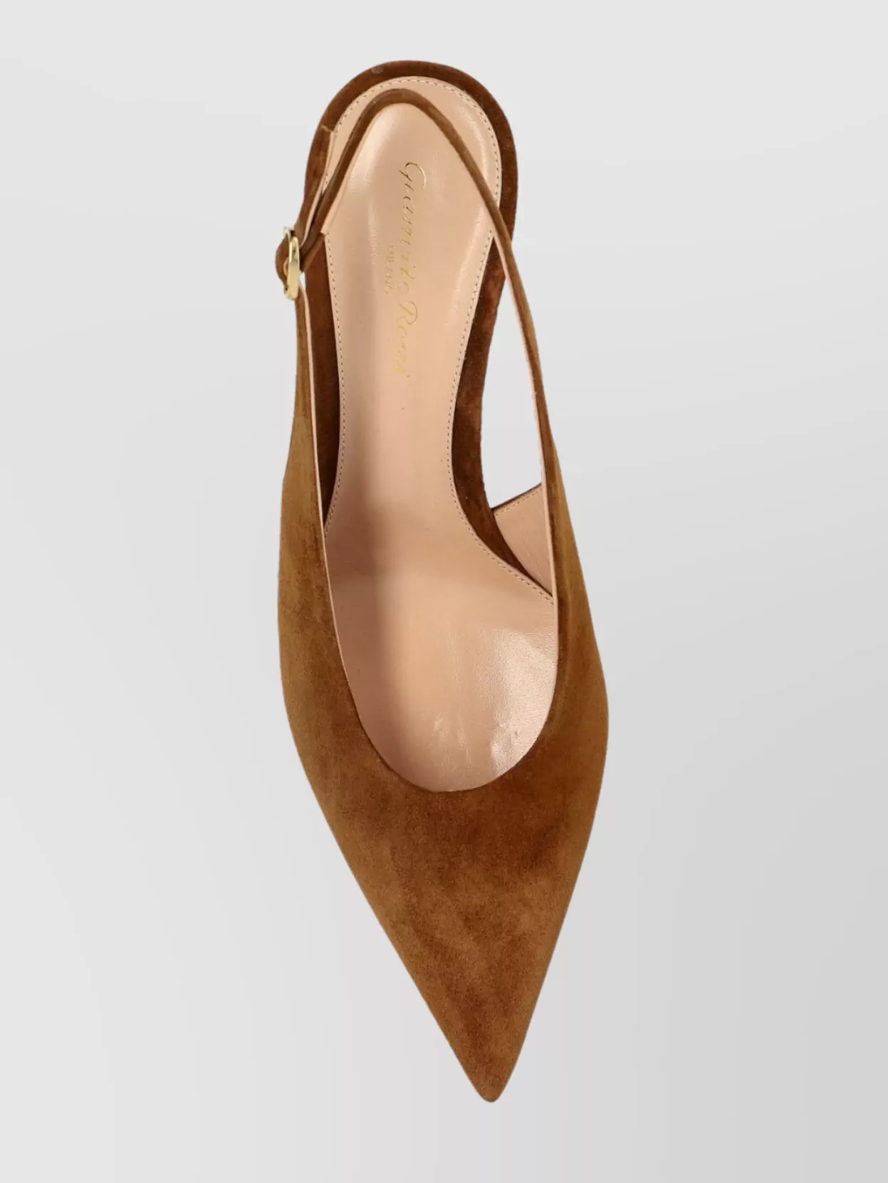 Shop Gianvito Rossi Suede Stiletto Heel Pumps With Ribbon Buckle