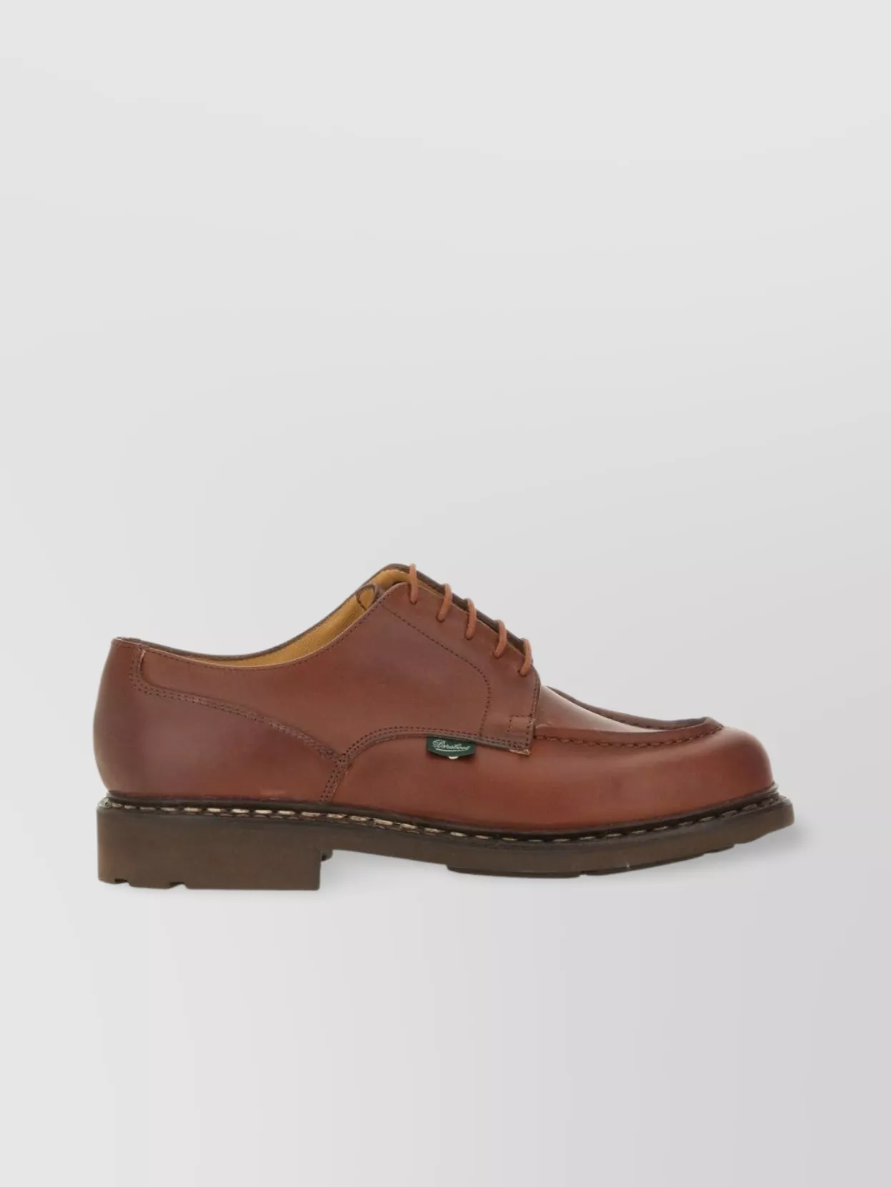 Paraboot Chambord Leather Lace-Up Shoes With Rubber Sole