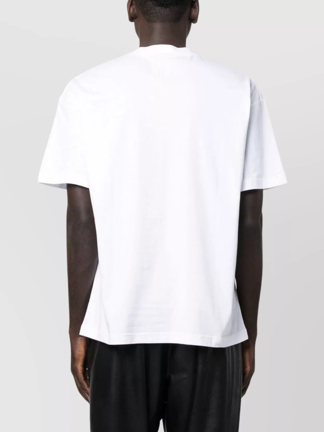 Vtmnts Graphic Print Crew Neck Relaxed Fit Top In White