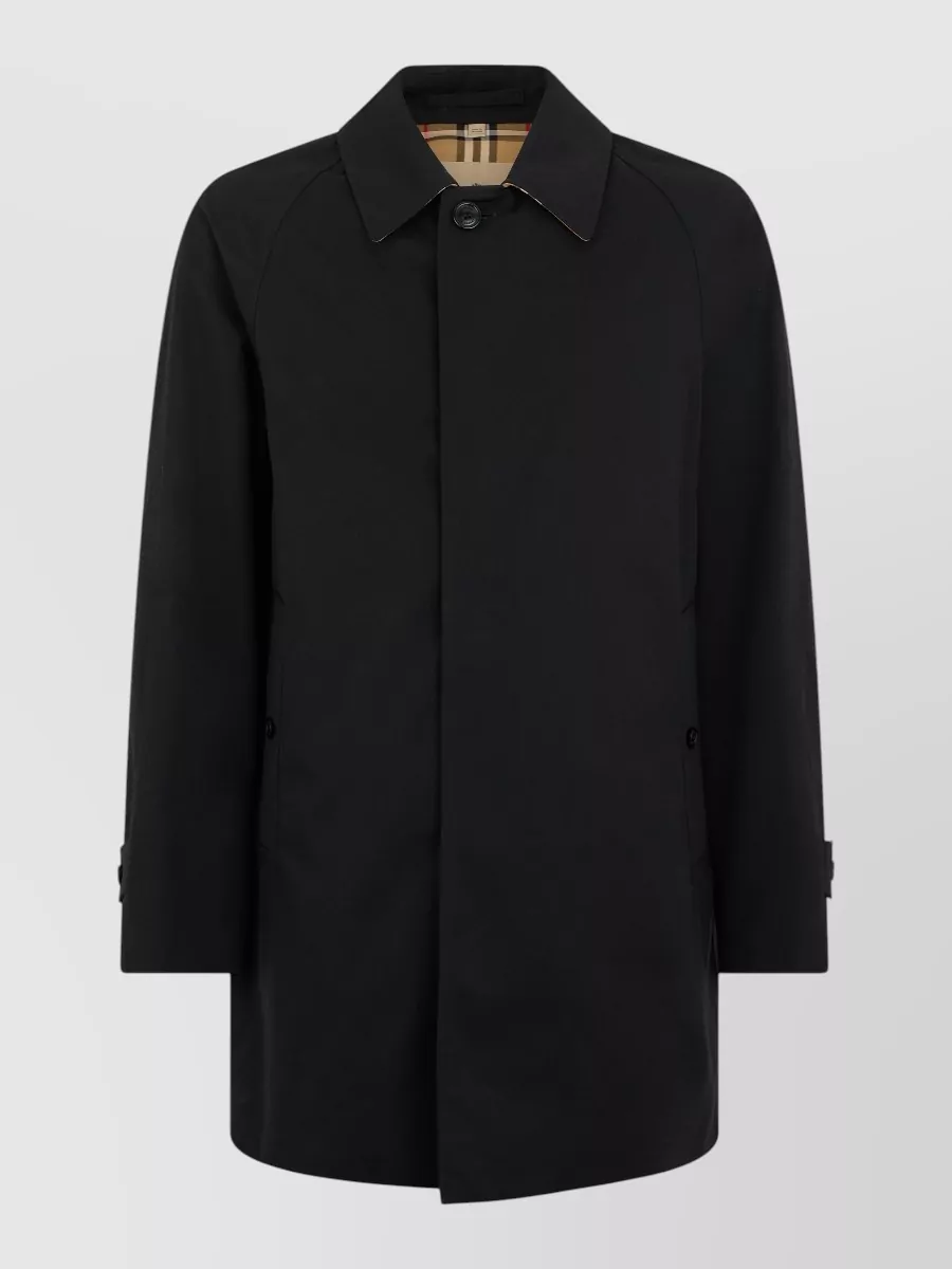 Burberry cotton short trench coat