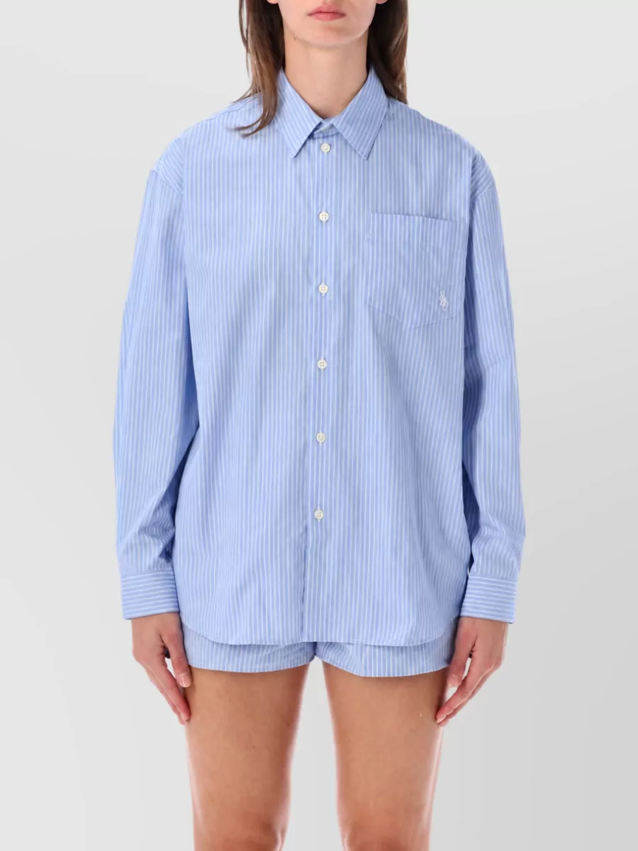 Sporty & Rich cotton logo pyjama shirt