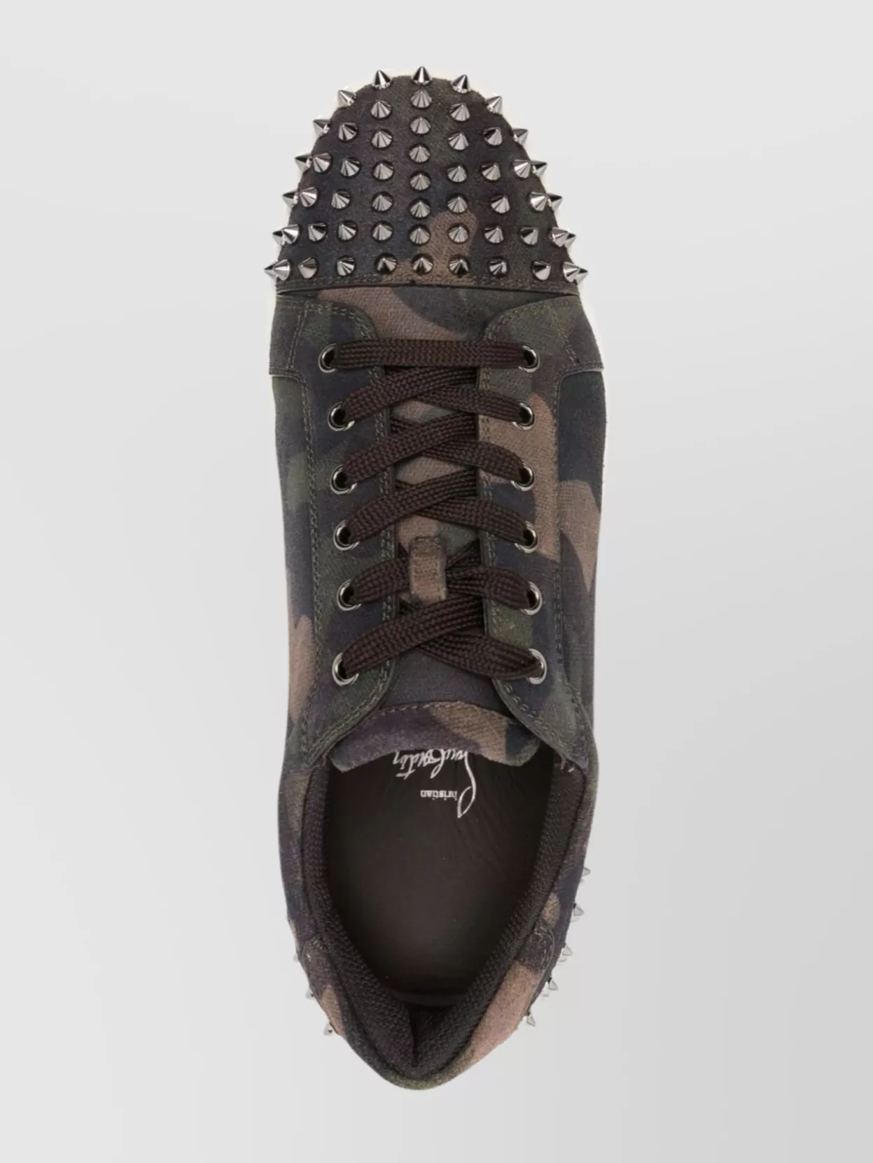 Christian Louboutin Camouflage Studded Low Top Sneakers