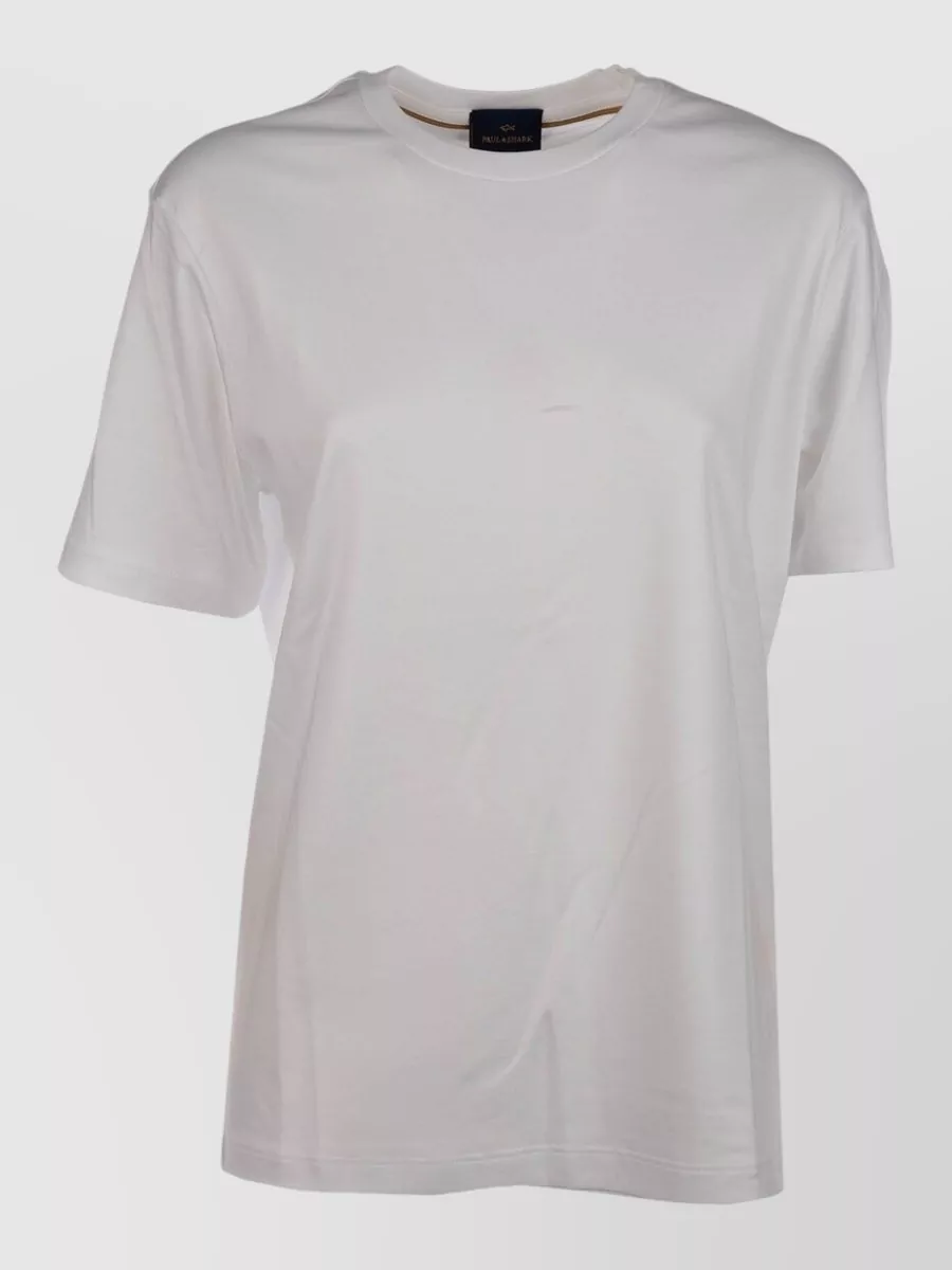 Paul & Shark Crew Neck Mens T Shirt Short Sleeves In White