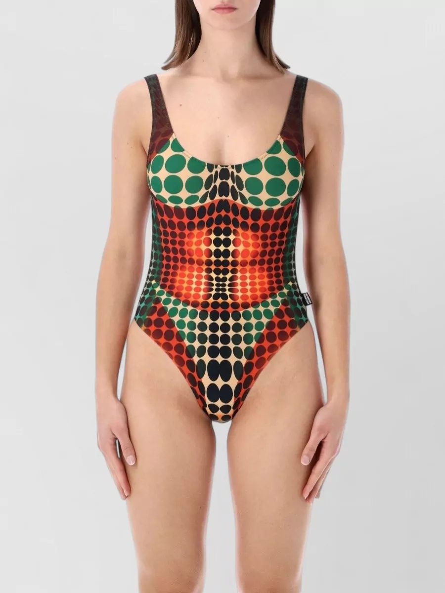 Jean Paul Gaultier Vasarely Print One Piece Swimsuit
