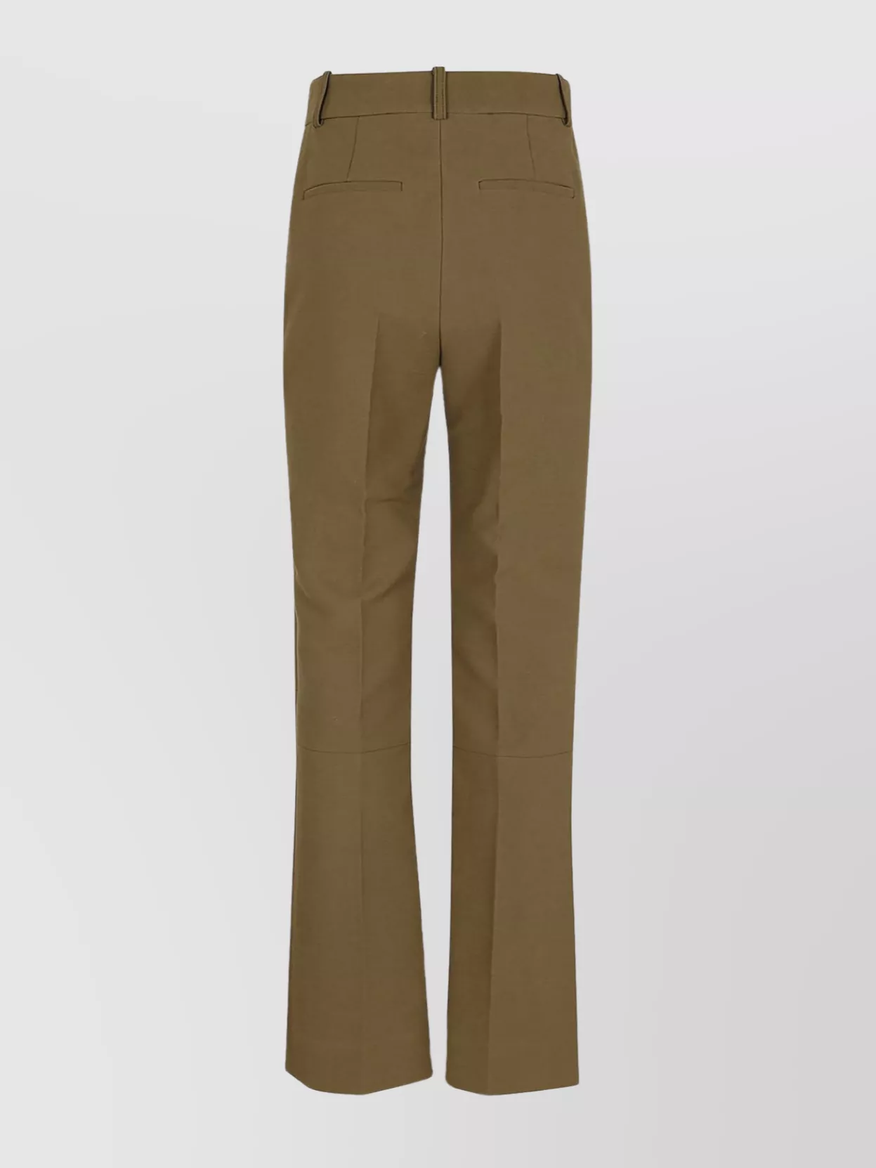 Shop Victoria Beckham Wide Leg Cropped Kick Trousers With Pockets