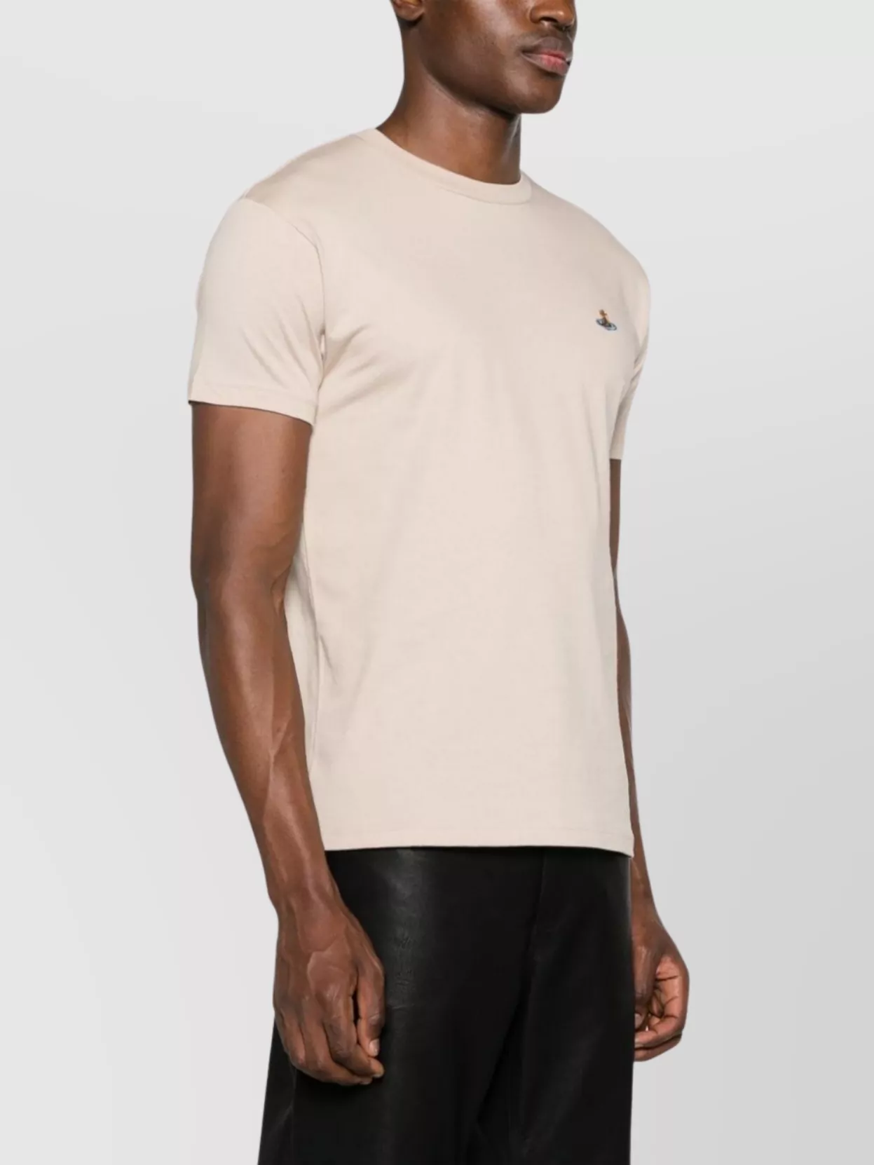 Vivienne Westwood Cotton Crew Neck T-Shirt With Embroidered Logo